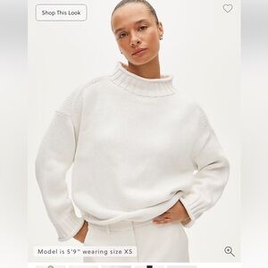 NWT J. Crew 2025 Rollneck Sweater Ivory XS